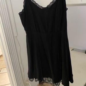 Forever 22 black spaghetti strap dress
